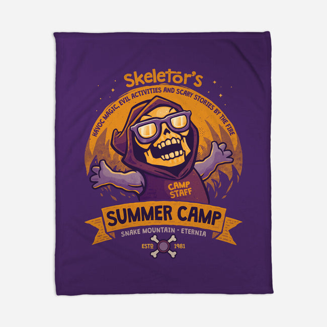 Skeletor Summer Camp-None-Fleece-Blanket-teesgeex