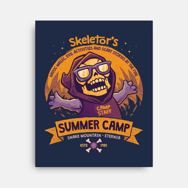 Skeletor Summer Camp-None-Stretched-Canvas-teesgeex