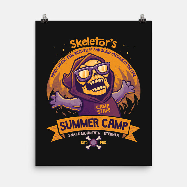 Skeletor Summer Camp-None-Matte-Poster-teesgeex