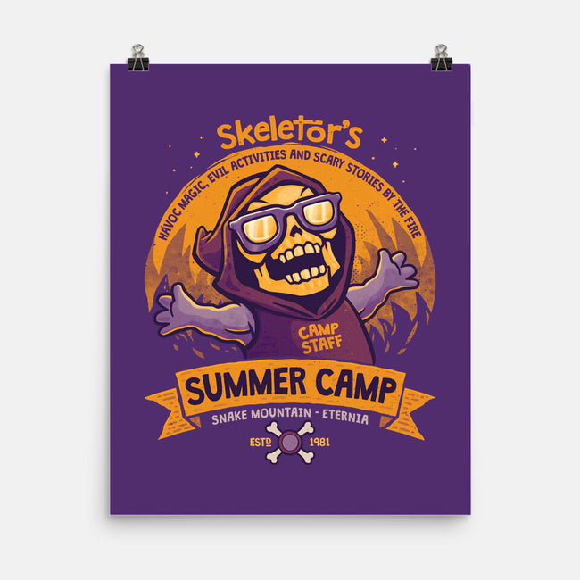 Skeletor Summer Camp-None-Matte-Poster-teesgeex