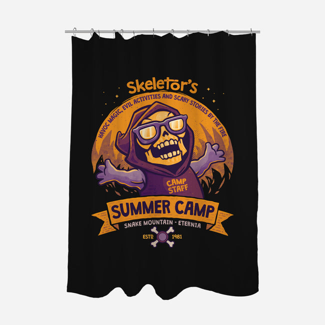 Skeletor Summer Camp-None-Polyester-Shower Curtain-teesgeex