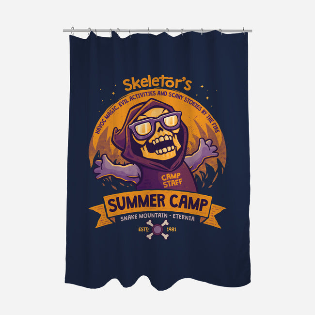 Skeletor Summer Camp-None-Polyester-Shower Curtain-teesgeex