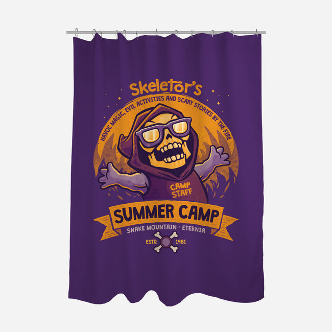 Skeletor Summer Camp-None-Polyester-Shower Curtain-teesgeex