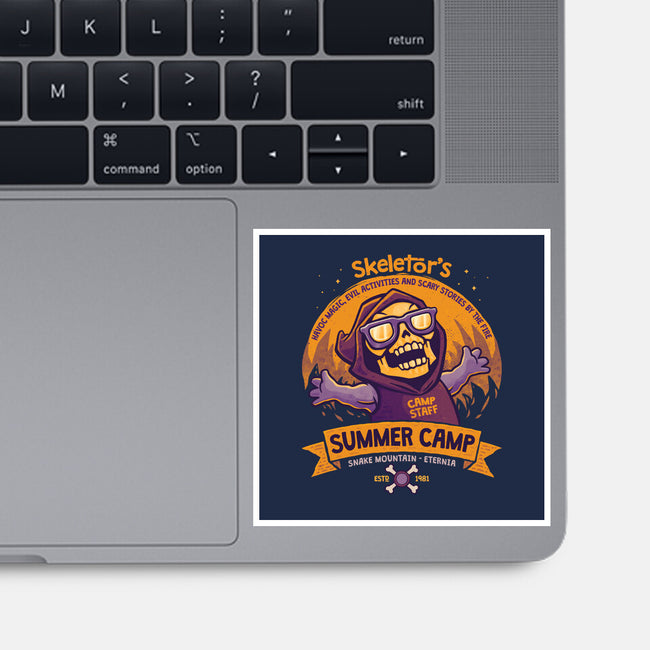 Skeletor Summer Camp-None-Glossy-Sticker-teesgeex