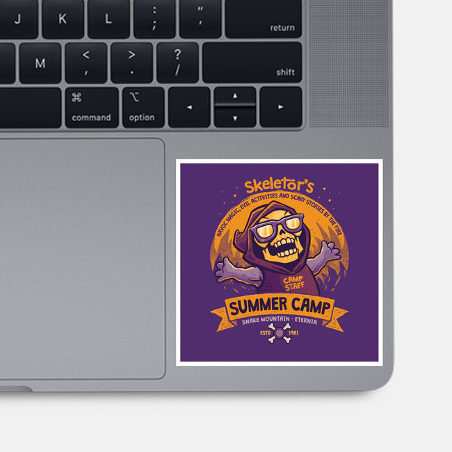 Skeletor Summer Camp-None-Glossy-Sticker-teesgeex