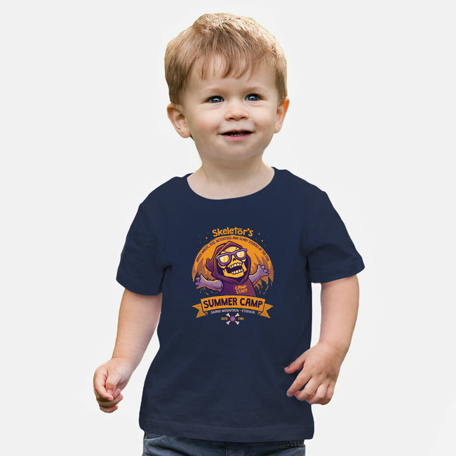 Skeletor Summer Camp-Baby-Basic-Tee-teesgeex