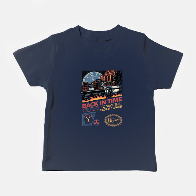 To Save The Clock Tower-Baby-Basic-Tee-glitchygorilla