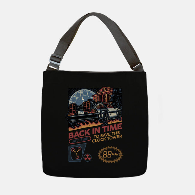 To Save The Clock Tower-None-Adjustable Tote-Bag-glitchygorilla