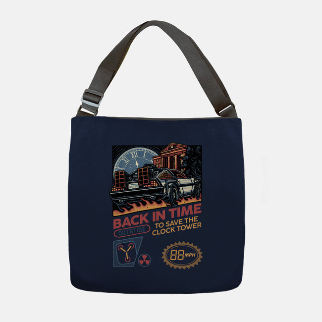 To Save The Clock Tower-None-Adjustable Tote-Bag-glitchygorilla