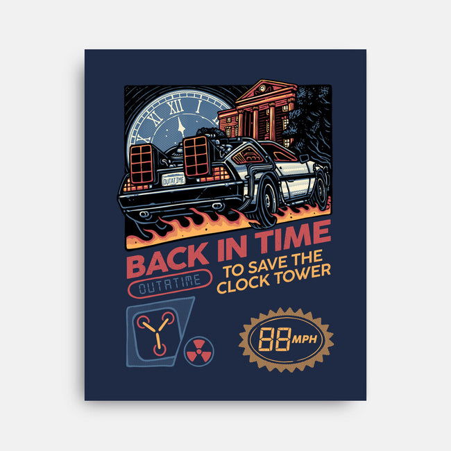 To Save The Clock Tower-None-Stretched-Canvas-glitchygorilla