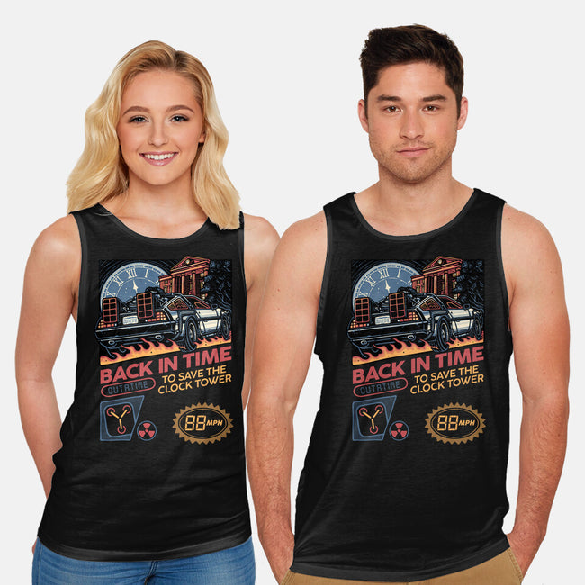 To Save The Clock Tower-Unisex-Basic-Tank-glitchygorilla