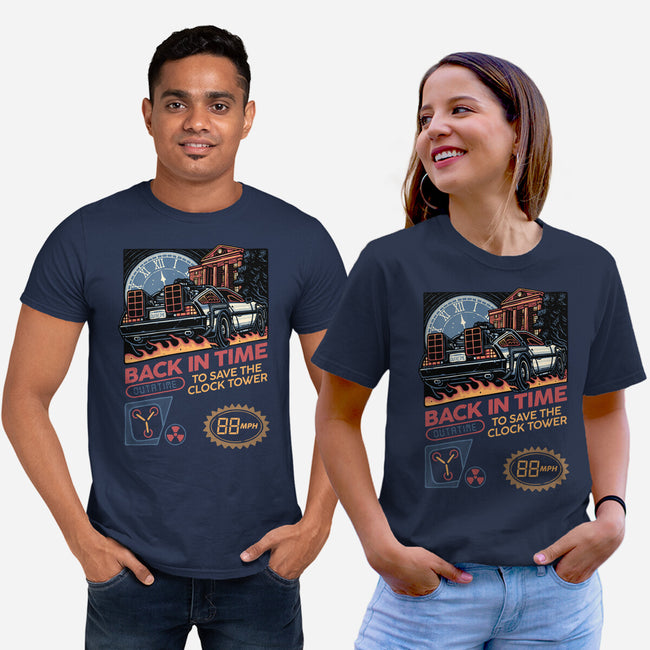 To Save The Clock Tower-Unisex-Basic-Tee-glitchygorilla