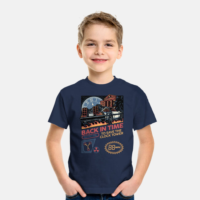 To Save The Clock Tower-Youth-Basic-Tee-glitchygorilla