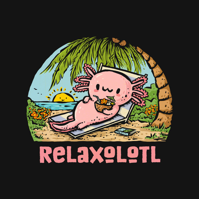 I Like To Relaxolotl-None-Glossy-Sticker-kg07