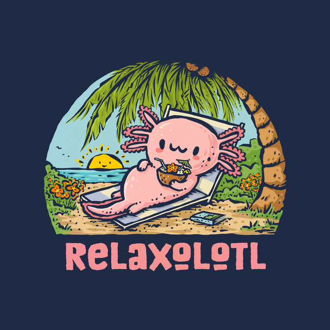 I Like To Relaxolotl-Womens-V-Neck-Tee-kg07
