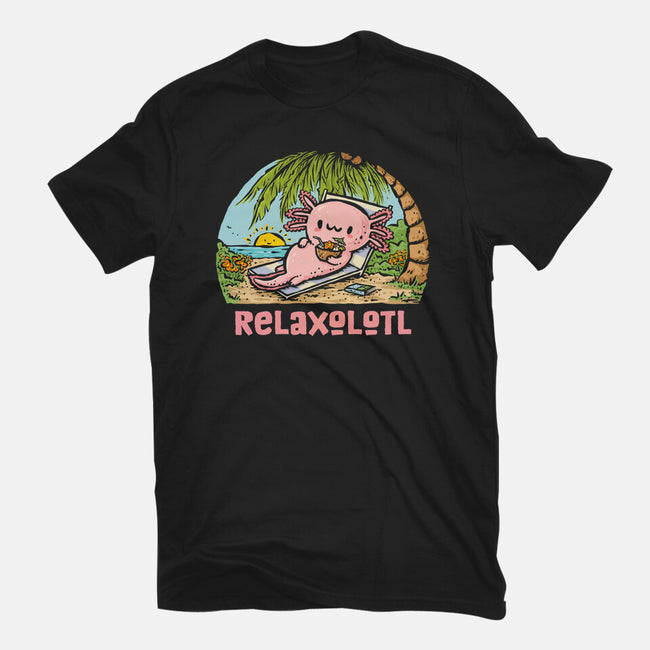 I Like To Relaxolotl-Youth-Basic-Tee-kg07