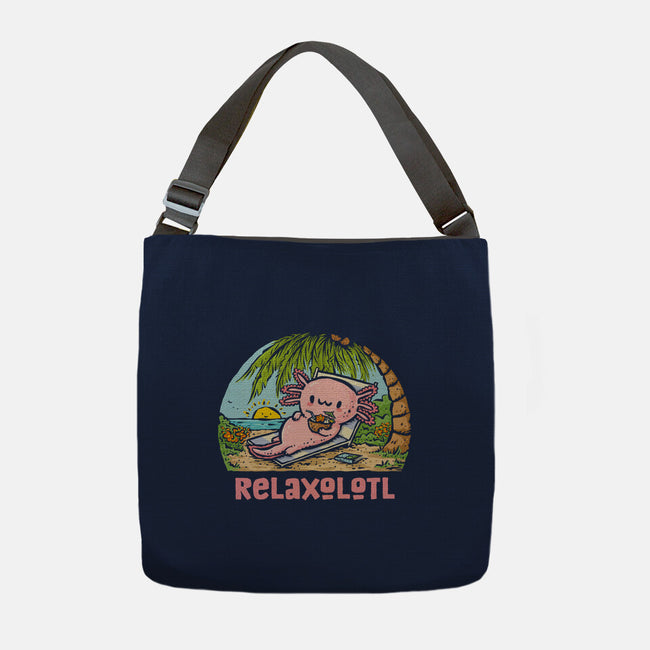 I Like To Relaxolotl-None-Adjustable Tote-Bag-kg07