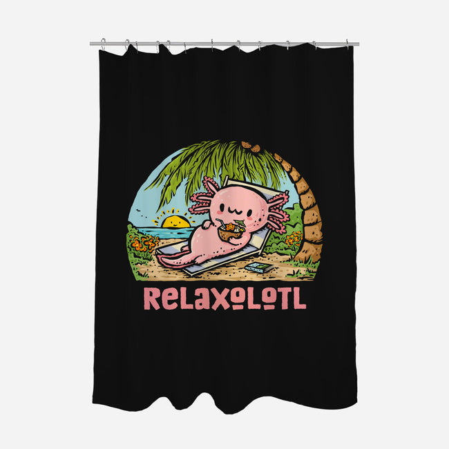 I Like To Relaxolotl-None-Polyester-Shower Curtain-kg07