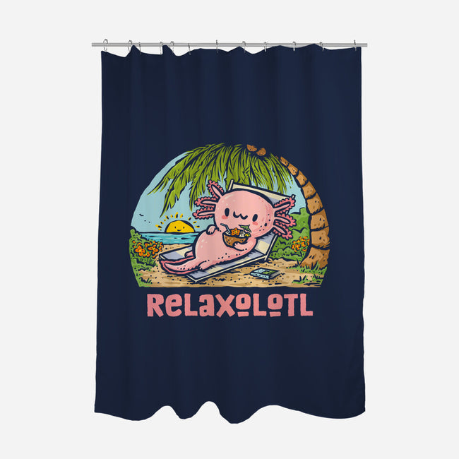 I Like To Relaxolotl-None-Polyester-Shower Curtain-kg07