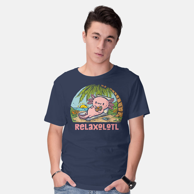 I Like To Relaxolotl-Mens-Basic-Tee-kg07