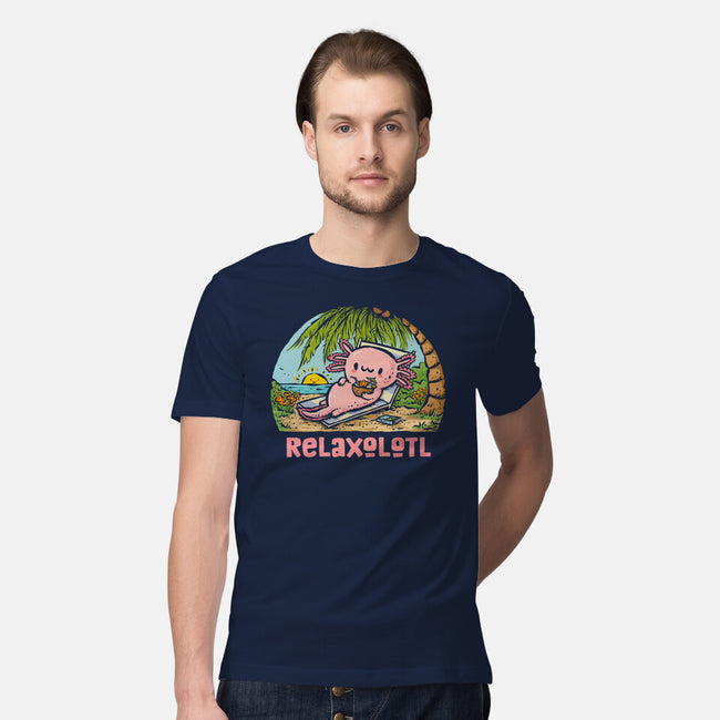 I Like To Relaxolotl-Mens-Premium-Tee-kg07