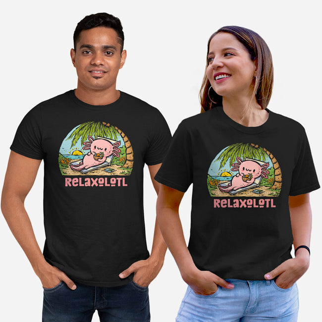 I Like To Relaxolotl-Unisex-Basic-Tee-kg07
