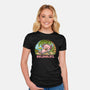 I Like To Relaxolotl-Womens-Fitted-Tee-kg07