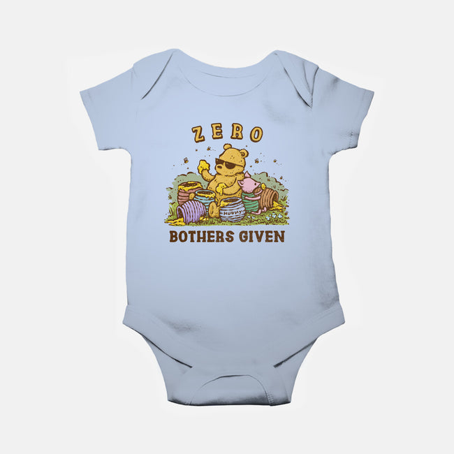 Zero Bothers Given-Baby-Basic-Onesie-kg07
