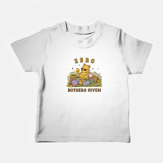 Zero Bothers Given-Baby-Basic-Tee-kg07