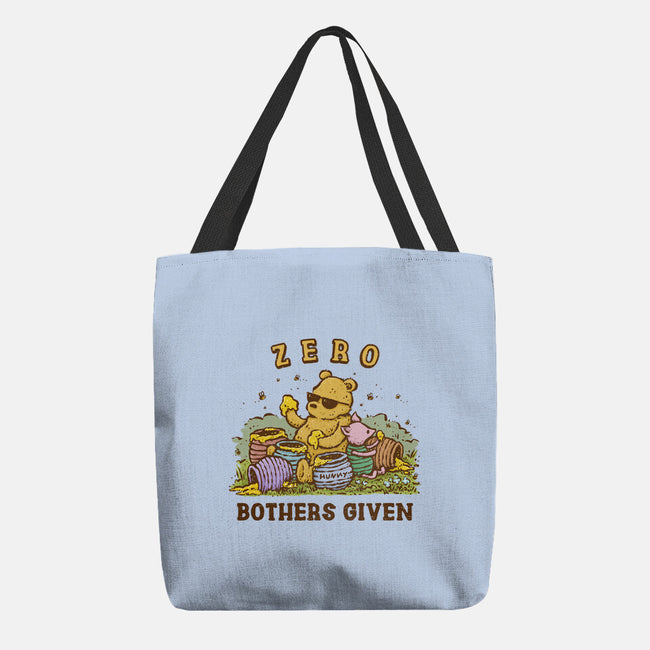 Zero Bothers Given-None-Basic Tote-Bag-kg07