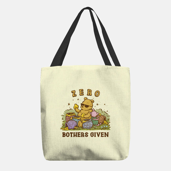 Zero Bothers Given-None-Basic Tote-Bag-kg07