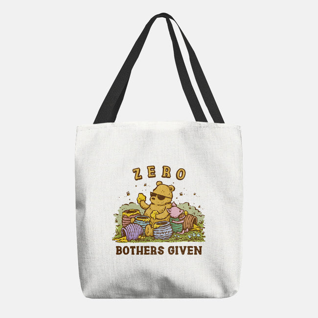 Zero Bothers Given-None-Basic Tote-Bag-kg07