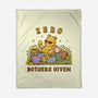Zero Bothers Given-None-Fleece-Blanket-kg07