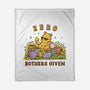 Zero Bothers Given-None-Fleece-Blanket-kg07
