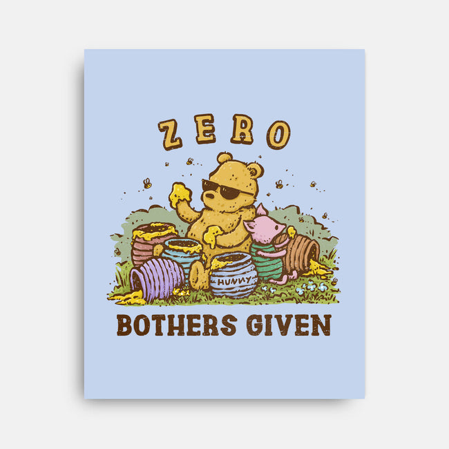 Zero Bothers Given-None-Stretched-Canvas-kg07