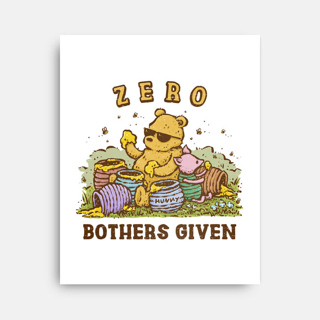 Zero Bothers Given-None-Stretched-Canvas-kg07