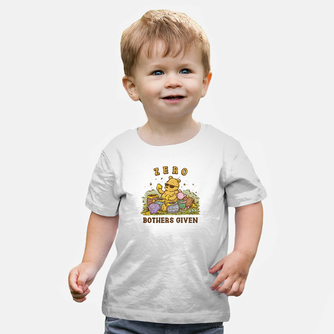Zero Bothers Given-Baby-Basic-Tee-kg07