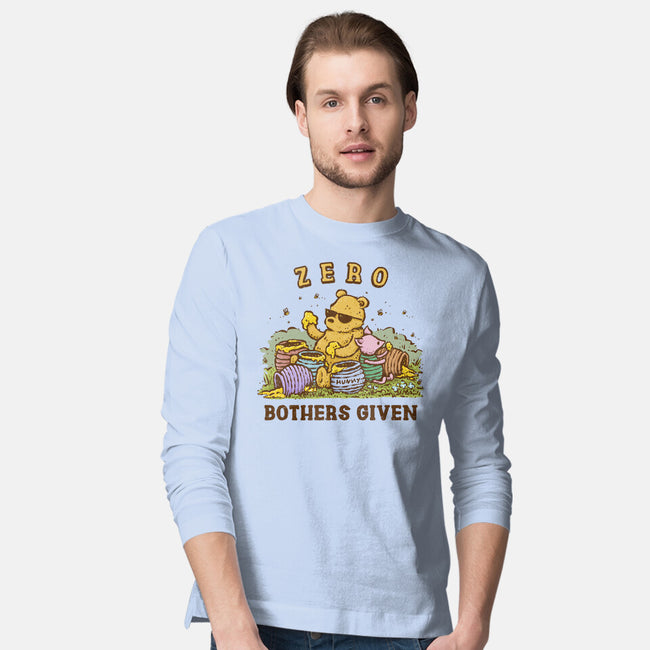 Zero Bothers Given-Mens-Long Sleeved-Tee-kg07