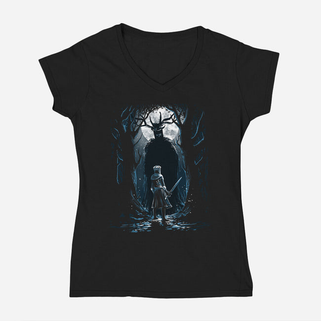 We Say Ni-Womens-V-Neck-Tee-zascanauta