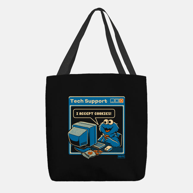 Tech Support I Accept Cookies-None-Basic Tote-Bag-worlddominationforcats
