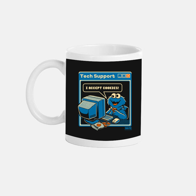 Tech Support I Accept Cookies-None-Mug-Drinkware-worlddominationforcats