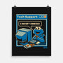 Tech Support I Accept Cookies-None-Matte-Poster-worlddominationforcats