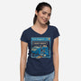Tech Support I Accept Cookies-Womens-V-Neck-Tee-worlddominationforcats