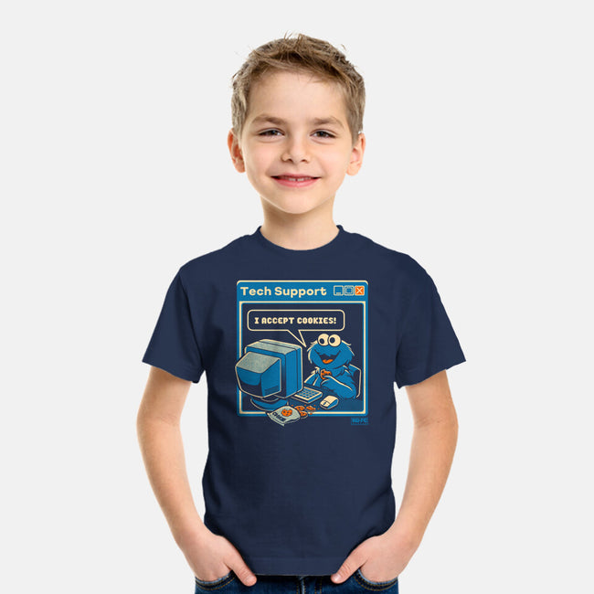 Tech Support I Accept Cookies-Youth-Basic-Tee-worlddominationforcats