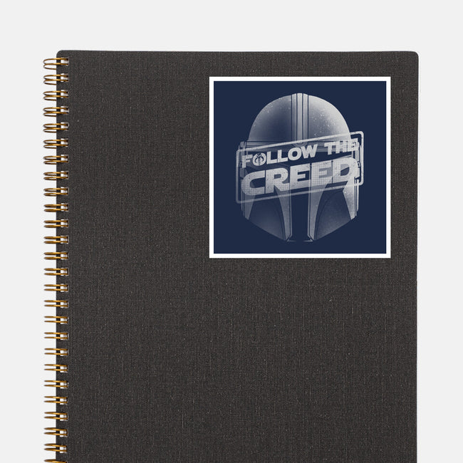 Follow The Creed-None-Glossy-Sticker-rmatix