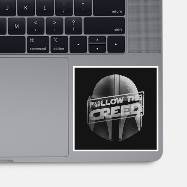 Follow The Creed-None-Glossy-Sticker-rmatix