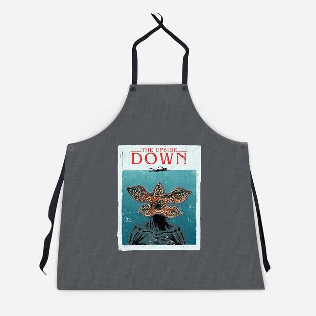 Up Side Jaws-Unisex-Kitchen-Apron-sebasebi
