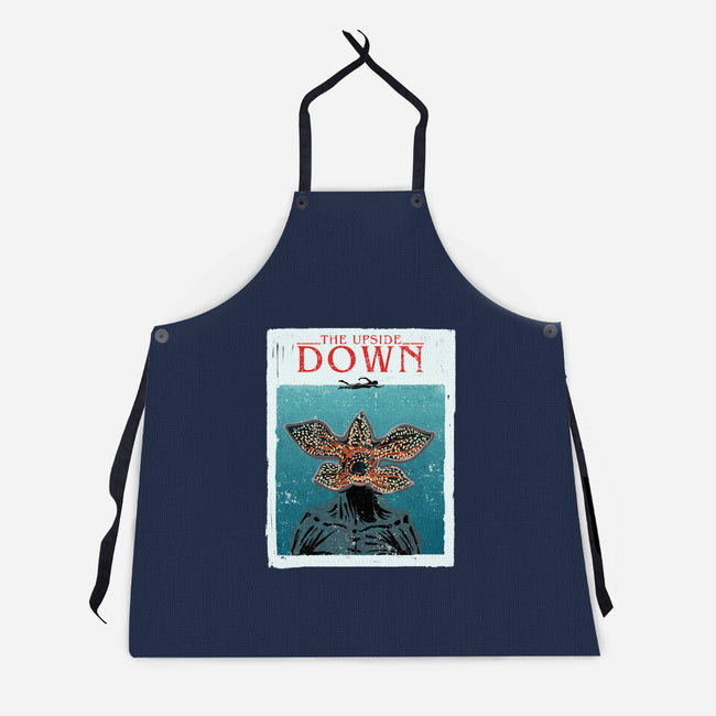 Up Side Jaws-Unisex-Kitchen-Apron-sebasebi