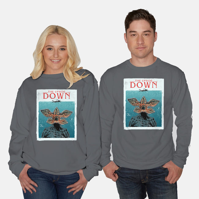 Up Side Jaws-Unisex-Crew Neck-Sweatshirt-sebasebi