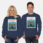 Up Side Jaws-Unisex-Crew Neck-Sweatshirt-sebasebi